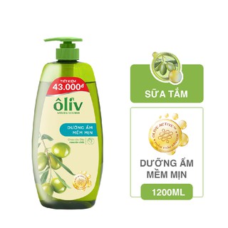 Sữa tắm dưỡng da oliv dưỡng ẩm mềm mịn 1l