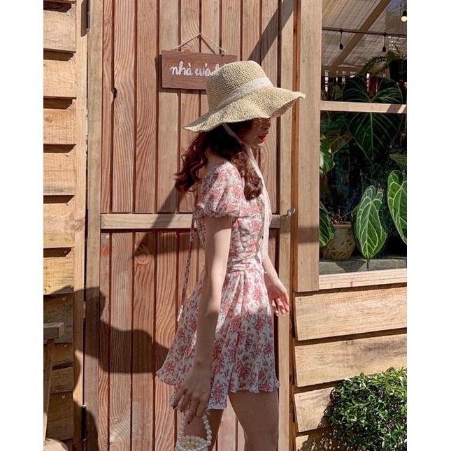 ĐẦM HOA VIỀN REN CUTOUT