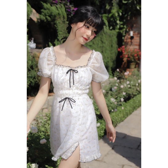 Đầm alice tay phồng