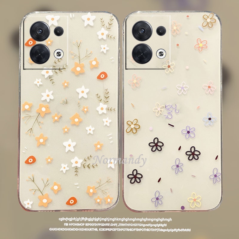 Ốp Điện Thoại TPU Dẻo Trong Suốt Họa Tiết Hoa Nhỏ Xinh Cho OPPO Reno8 Z 8Pro Reno 8 8Z 7 7Z 7Pro 6Z 6 Z Pro 5G 4G 2022