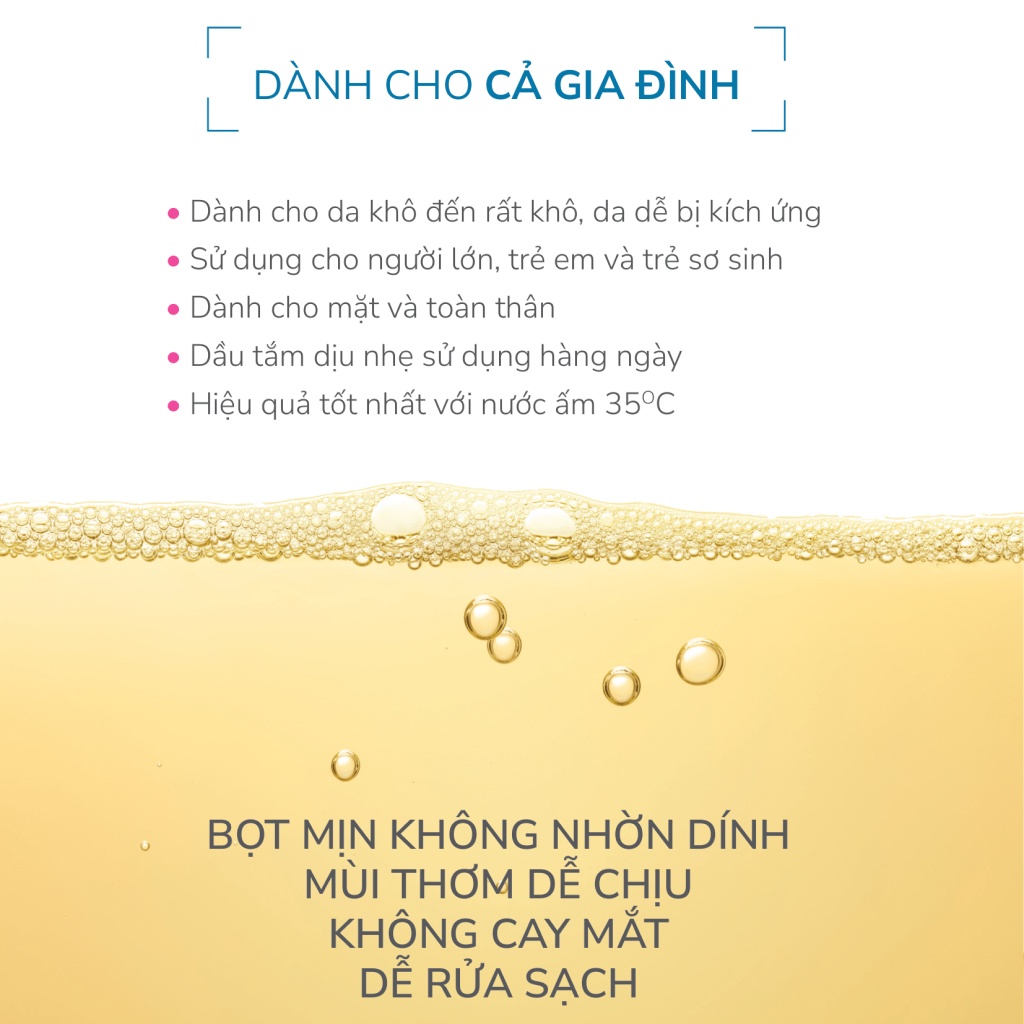 Bioderma Atoderm Huile De Douche Dầu Tắm giúp làm sạch, làm dịu và dưỡng ẩm cho da khô, da nhạy cảm 200ml