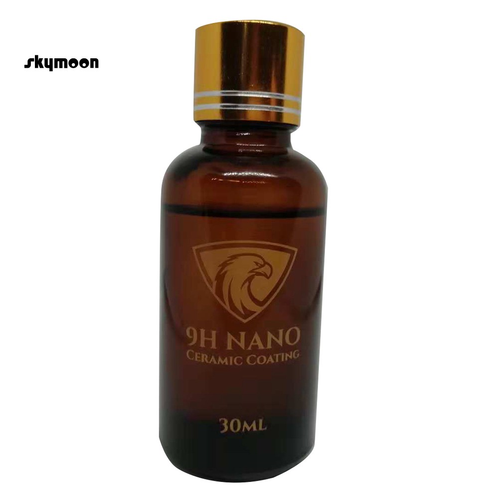 Dung dịch phủ xe hơi kèm miếng bọt biển bằng gốm sứ nano chống nước/ chống trầy xước 9h 30ml