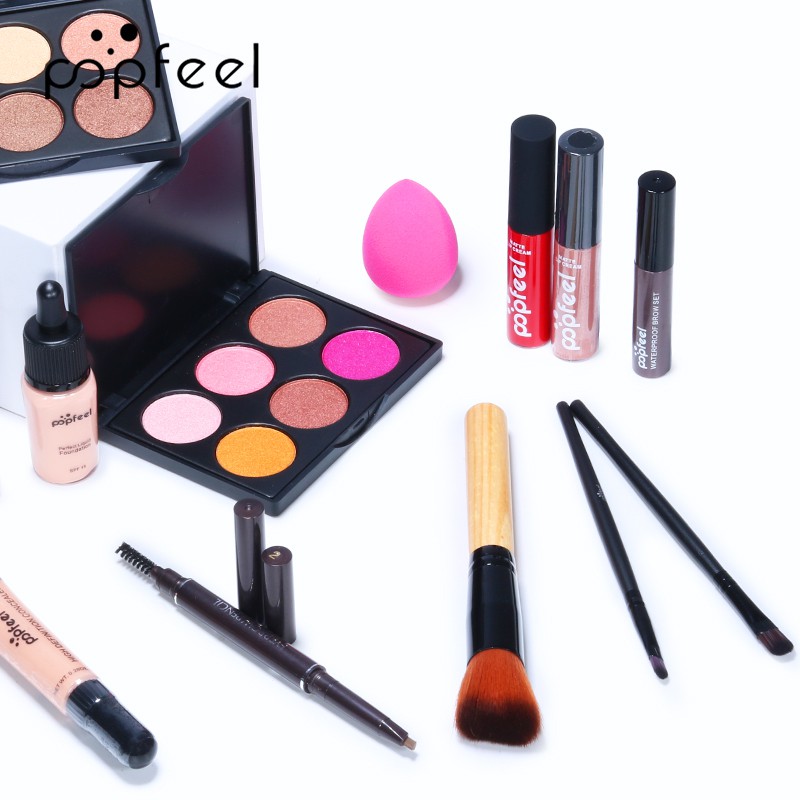 (Hàng Mới Về) Bộ 15 Mỹ Phẩm Trang Điểm Tự Nhiên Popfeel | BigBuy360 - bigbuy360.vn