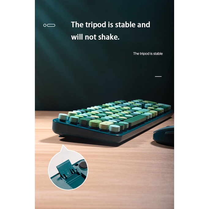 Bộ Bàn Phím Và Chuột Không Dây jomaa Mofi Thai 2.4G Màu Sắc Ngọt Ngào