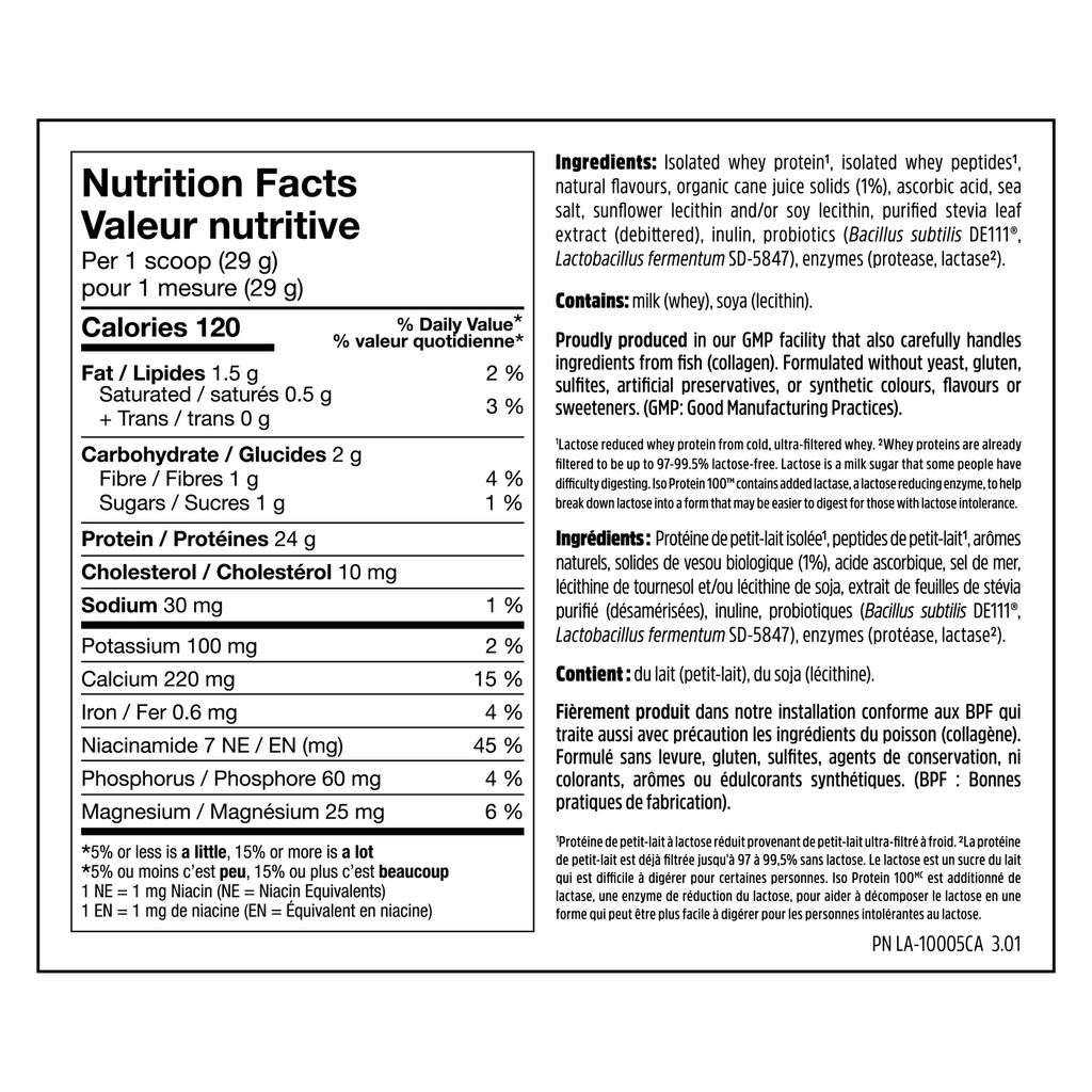 Sữa Tăng Cơ Iso Protein 100 North Coast Naturals Hộp 680g