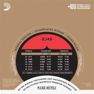 Dây Đàn Guitar Classic DAddario EJ45