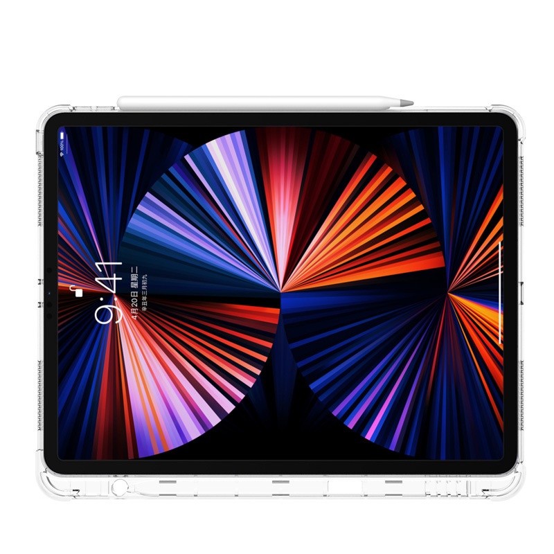 Ốp Máy Tính Bảng TPU Mềm Chống Sốc+Giá Đỡ Dành Cho iPad Air 5 2022 10.9 inch mini 6 Air 4 3 2 Pro 12.9 11 10.5 9.7 10.2 7th 8th 9th Gen 2021