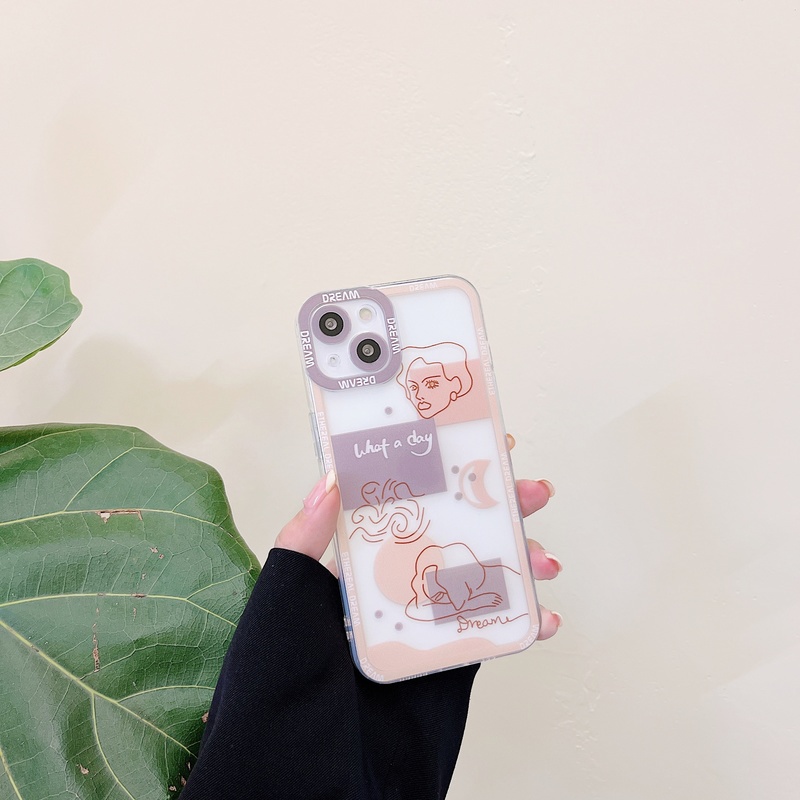 Ốp Điện Thoại TPU Mềm Trong Suốt Chống Sốc Họa Tiết Gấu Mặt Cười Sang Trọng Cho iPhone 13 12 11 Pro Max XS Max X XR 7 8 Plus SE 2