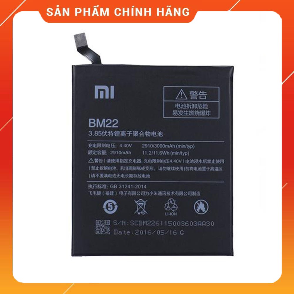 Pin xiaomi Mi5 BN22 dung lượng 2910 mAh zin chính hãng