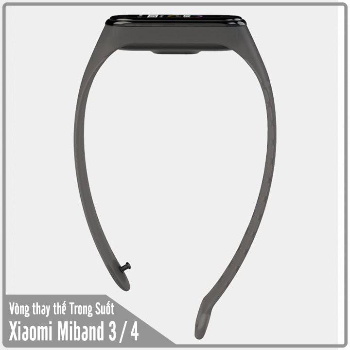 Vòng đeo thay thế Xiaomi Miband 3 / 4 MIjobs trong suốt nhiều màu