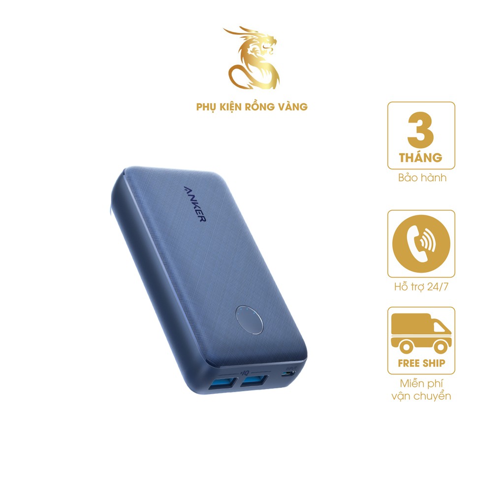 [Mã SKAMSALE03 giảm 10% đơn 200k] Sạc dự phòng ANKER A1223 PowerCore Select 10000mAh