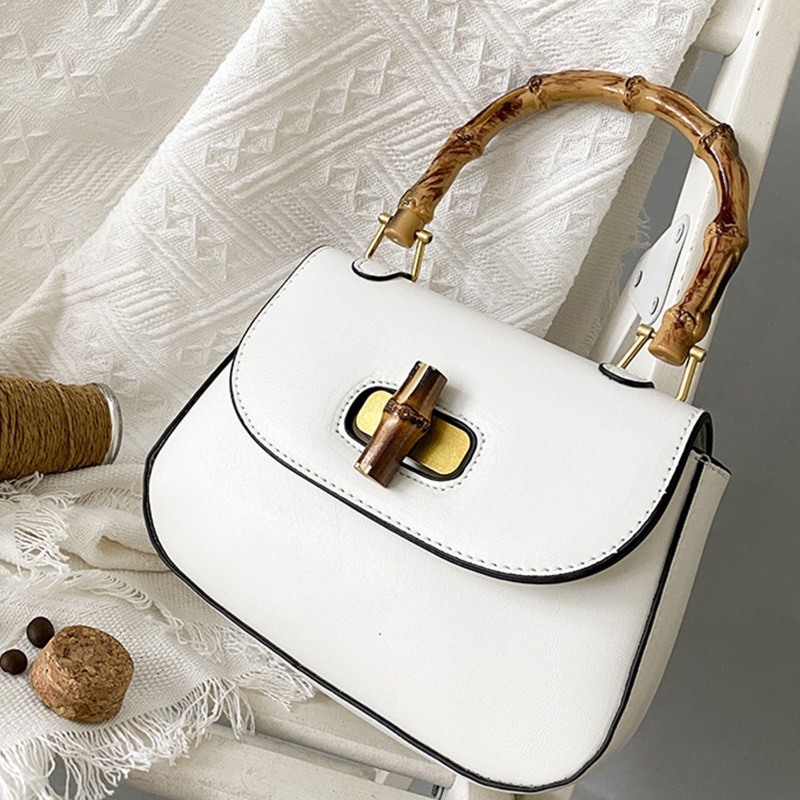 Túi Đeo Chéo Vai Có Tay Cầm Bằng Tre Kiểu Vintage Thời Trang Cho Nữ