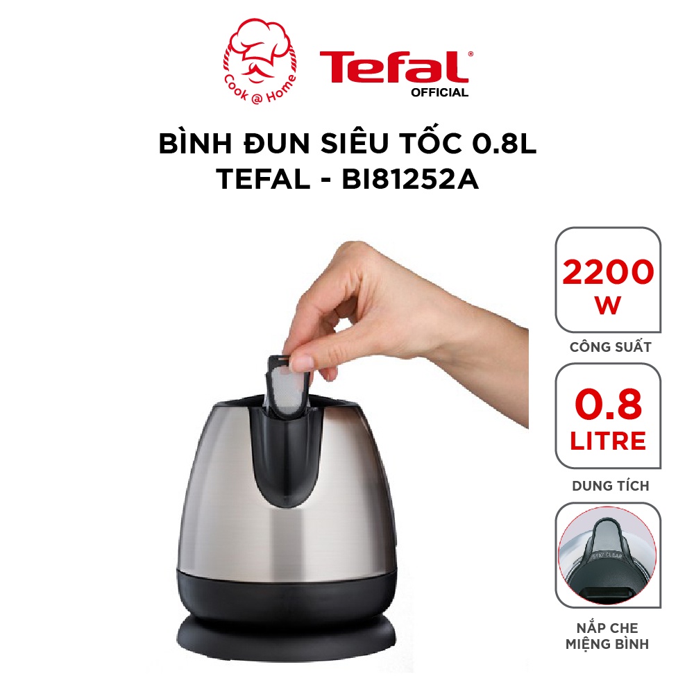 Bình đun siêu tốc Tefal Mini Aprecia BI81252A - 0.8L, 1850W