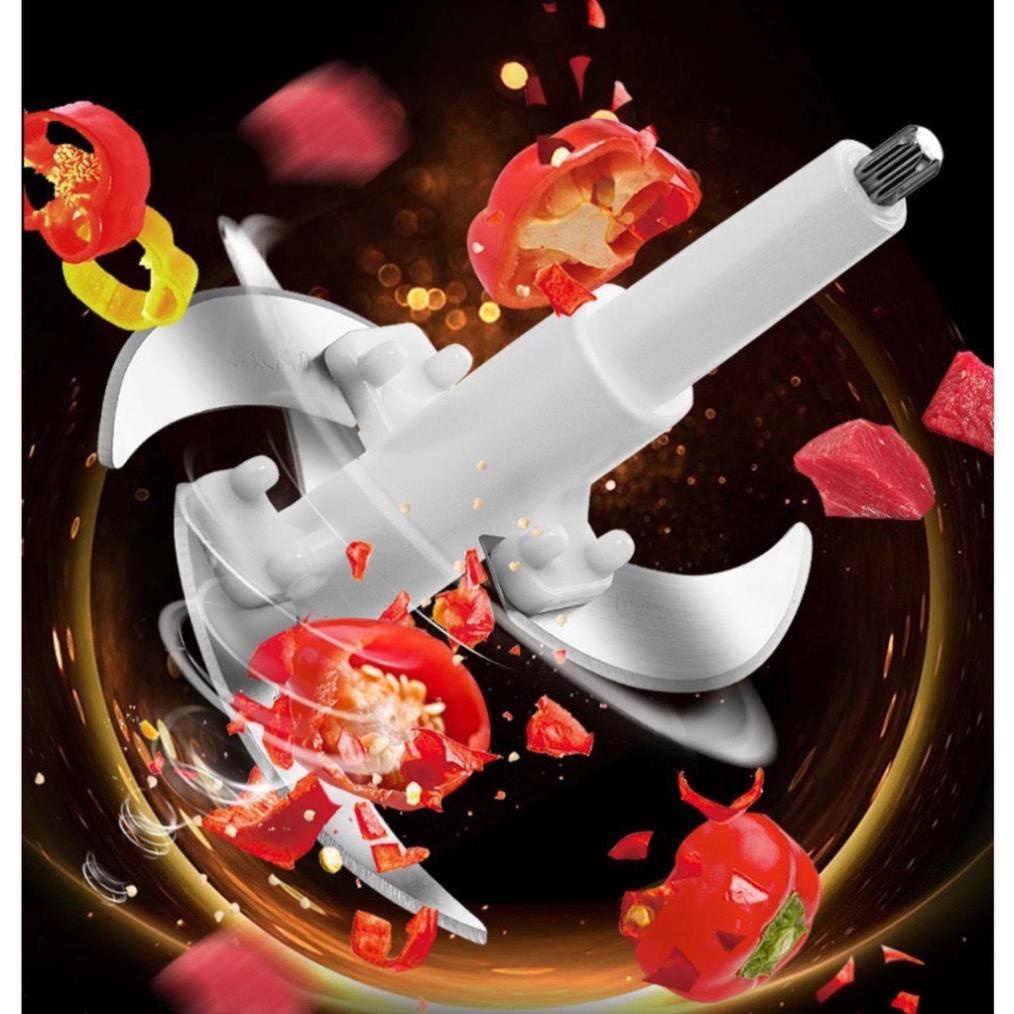 Máy xay thịt, máy xay đa năng, công suất 250W, cối inox304, 4 lưỡi dao sắc bén