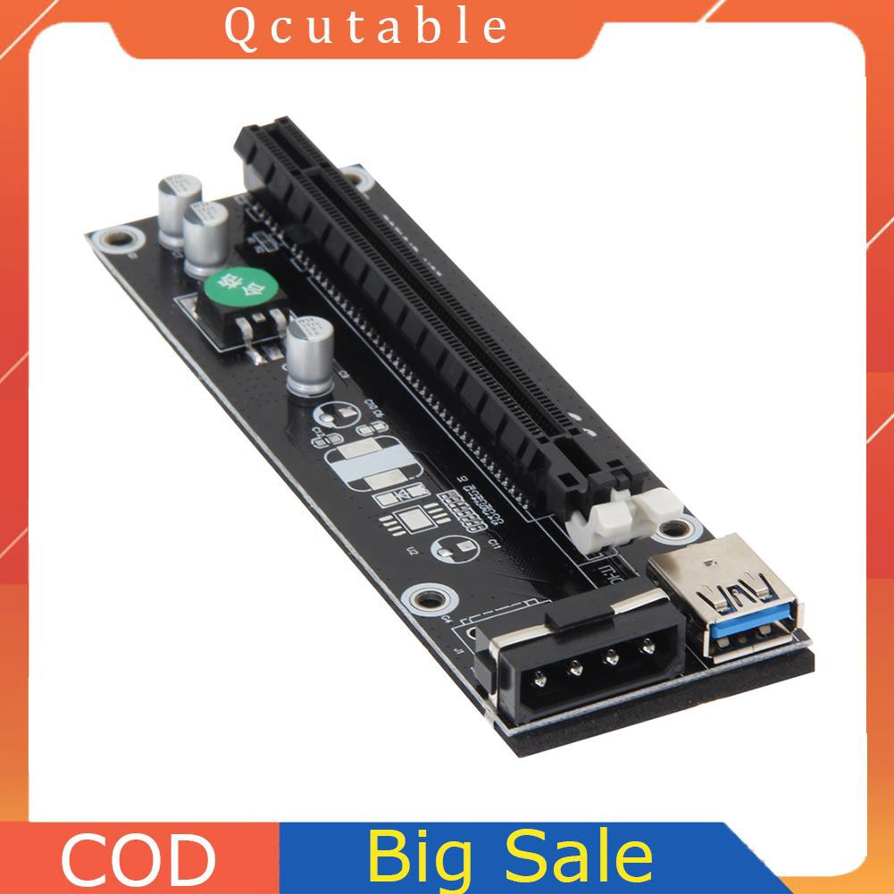 PCI-E Riser Card USB 3.0 Cable PCI Express 1X to 16X Extender for GPU Miner