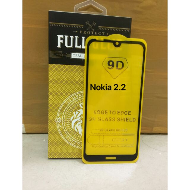 Dán full keo 9D cho Nokia 2.2 2019 siêu chống vỡ