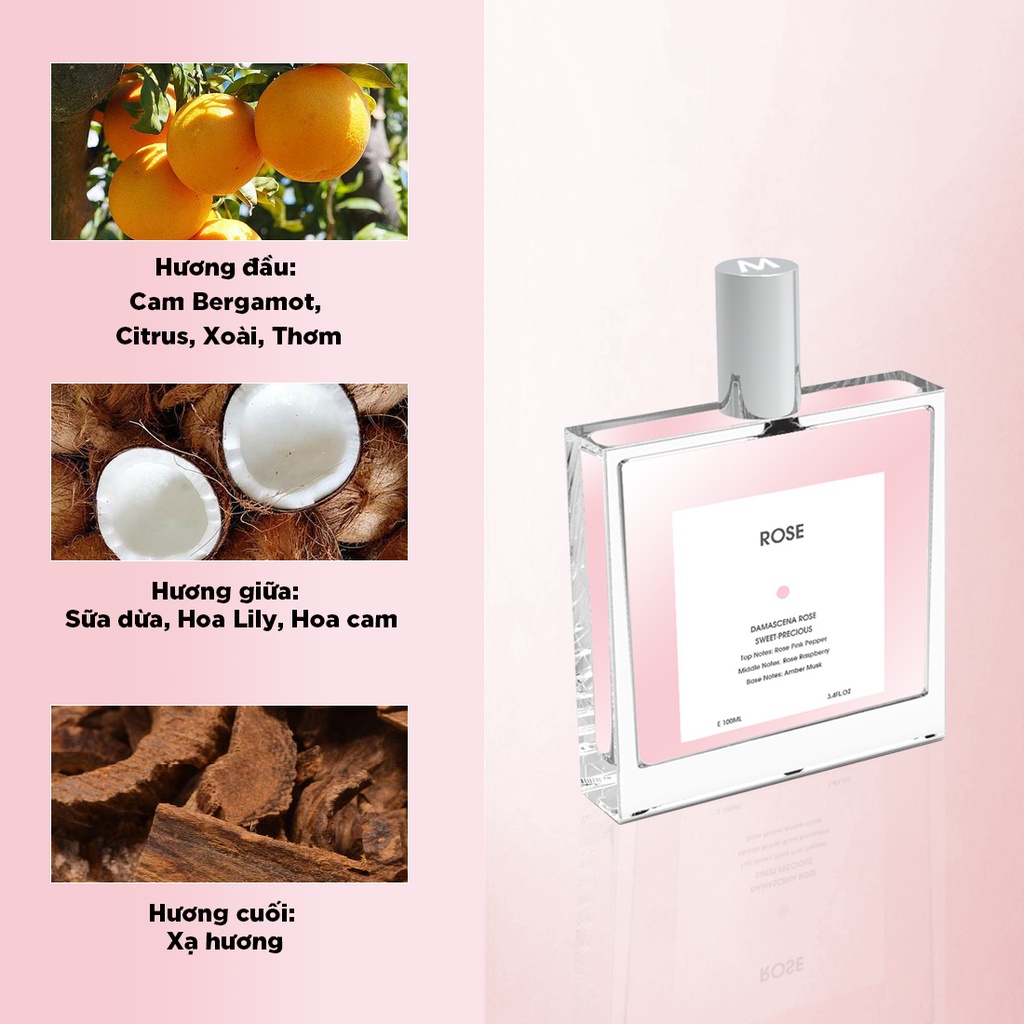 Nước hoa - Body mist Flower World Miniso, hương hoa tự nhiên, lưu hương lâu, dung tích 100