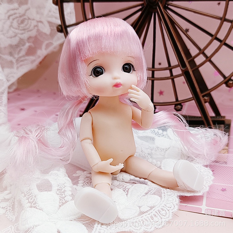 Bjd Dolls 13 Joint Naked Body Mini Doll Cute Smile Face 16cm Bjd Doll Girl Gift