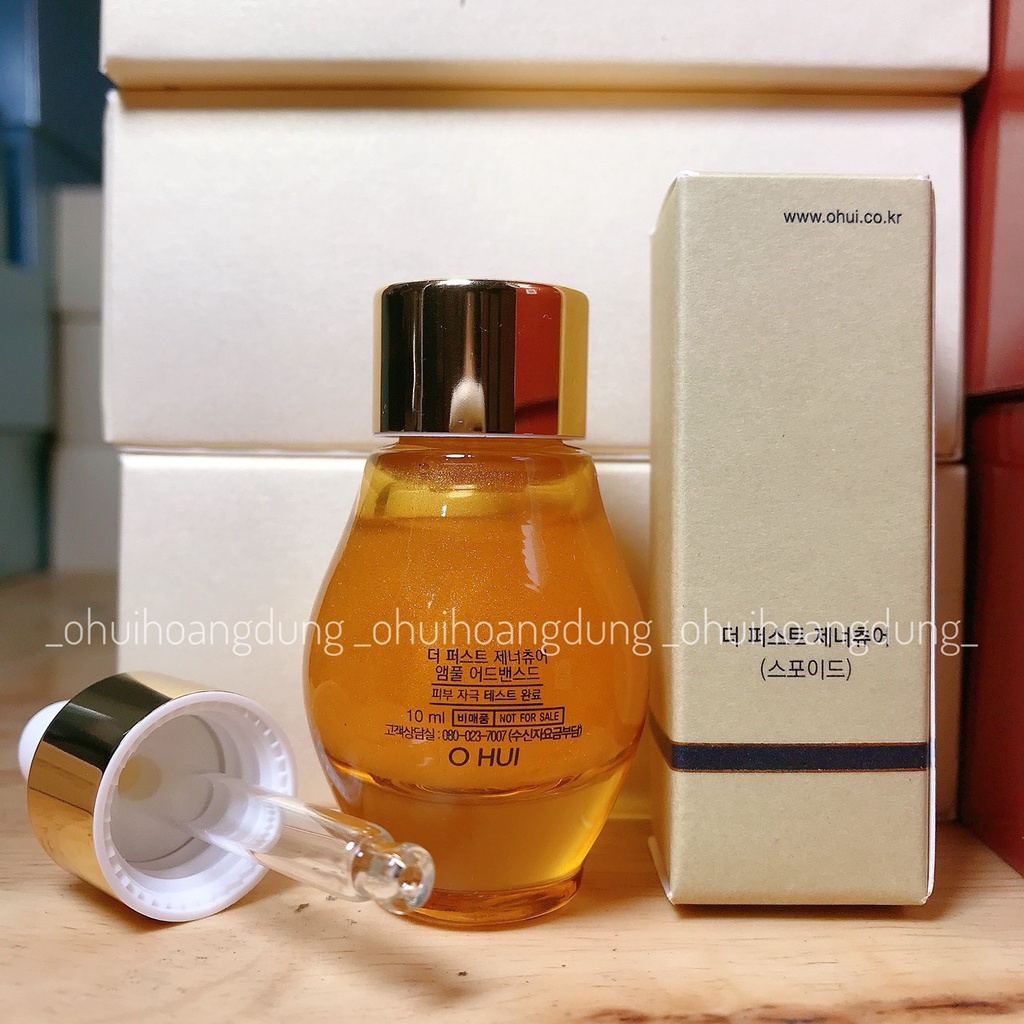 Cặp Bài Trùng Tinh Chất Vàng Và Tinh Dầu Tế Bào Mầm Ohui The first Tái Sinh da