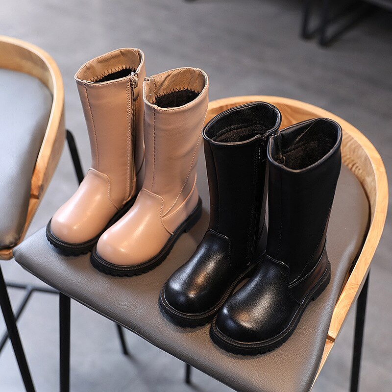 Giày Bốt Martin Cổ Cao Chống Trượt Thời Trang Thu Đông 2020 Cho Bé