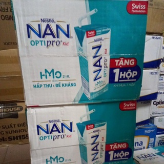 Thùng 24 hộp sữa bột pha sẵn nan optipro kid hmo 180ml