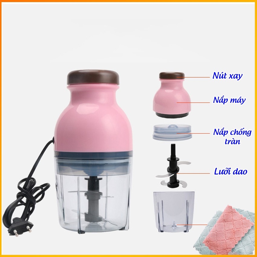 Máy xay thịt OSAKA dụng cụ nhà bếp đa năng - Xay được đá - Mua 1 tặng 2, BH 3 tháng- Dung tích 700ML - Mianz Store