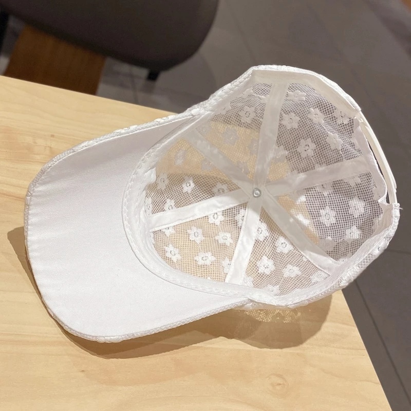 Nón Lưỡi Trai Phối Ren Hoa Thời Trang Dành Cho Nữ