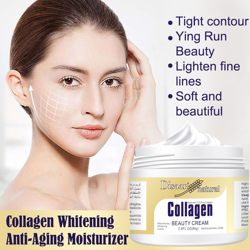 (Hàng Mới Về) Kem Dưỡng Da Mặt Disaar Chứa Collagen Nâng Cơ Săn Chắc Trắng Da Dưỡng Ẩm Chống Nếp Nhăn Và Lão Hóa 80g