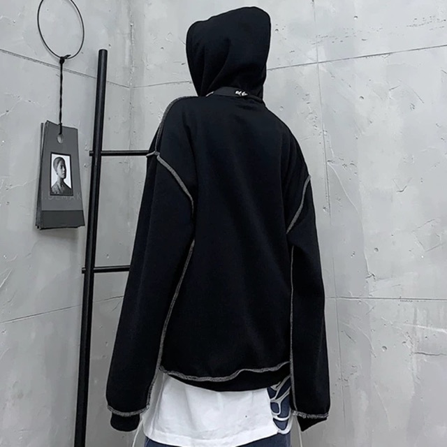 Áo hoodie viền chỉ nổi | BigBuy360 - bigbuy360.vn
