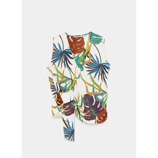 ZR - ÁO LỤA HỌA TIẾT TROPICAL