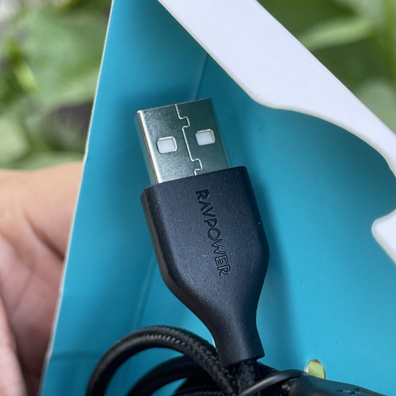 Dây sạc nhanh USB-L RAVpower bọc dù 0.9m siêu bền RP-CB019, sạc nhanh mọi thiết bị Táo Khuyết