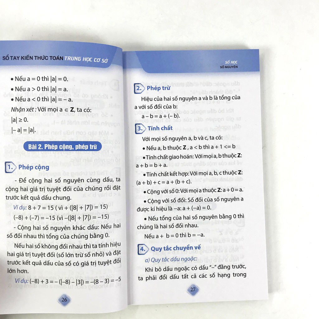 Sách  Sổ Tay Kiến Thức Toán - Tiếng Anh - Ngữ Văn Trung Học Cơ Sở