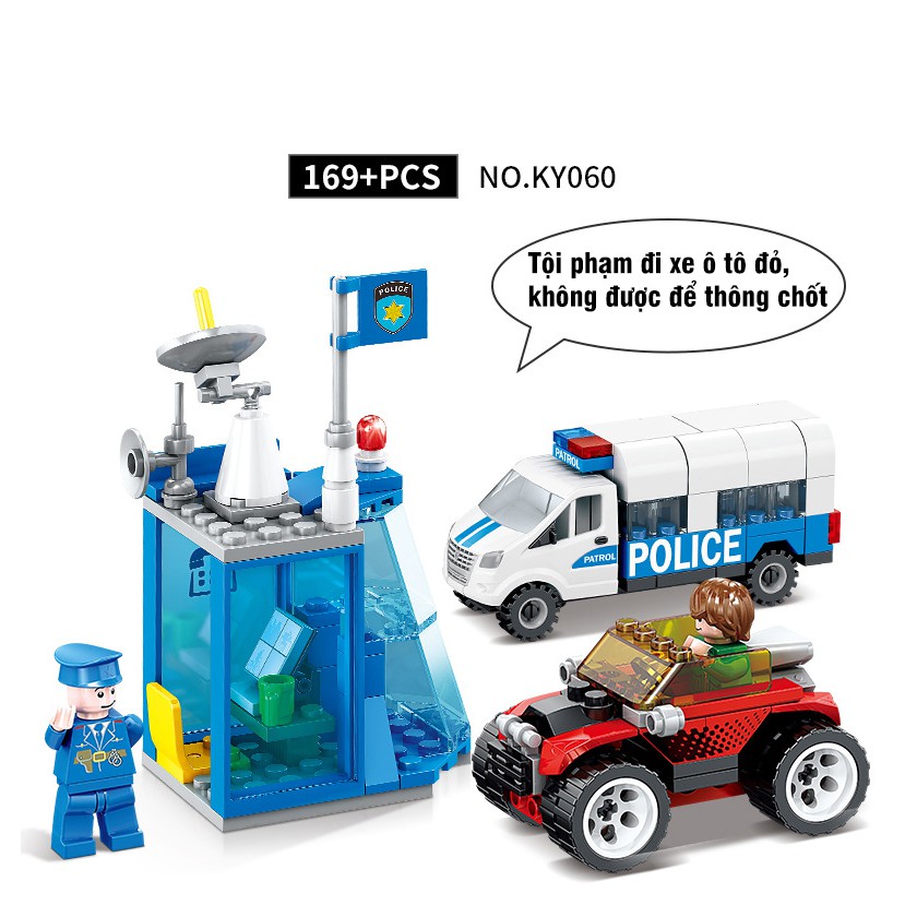 Đồ Chơi Lắp Ráp Lego Cảnh Sát Công Nghệ Cao Bắt Tội Phạm Cho Bé - 169 Mảnh - PiBo Store