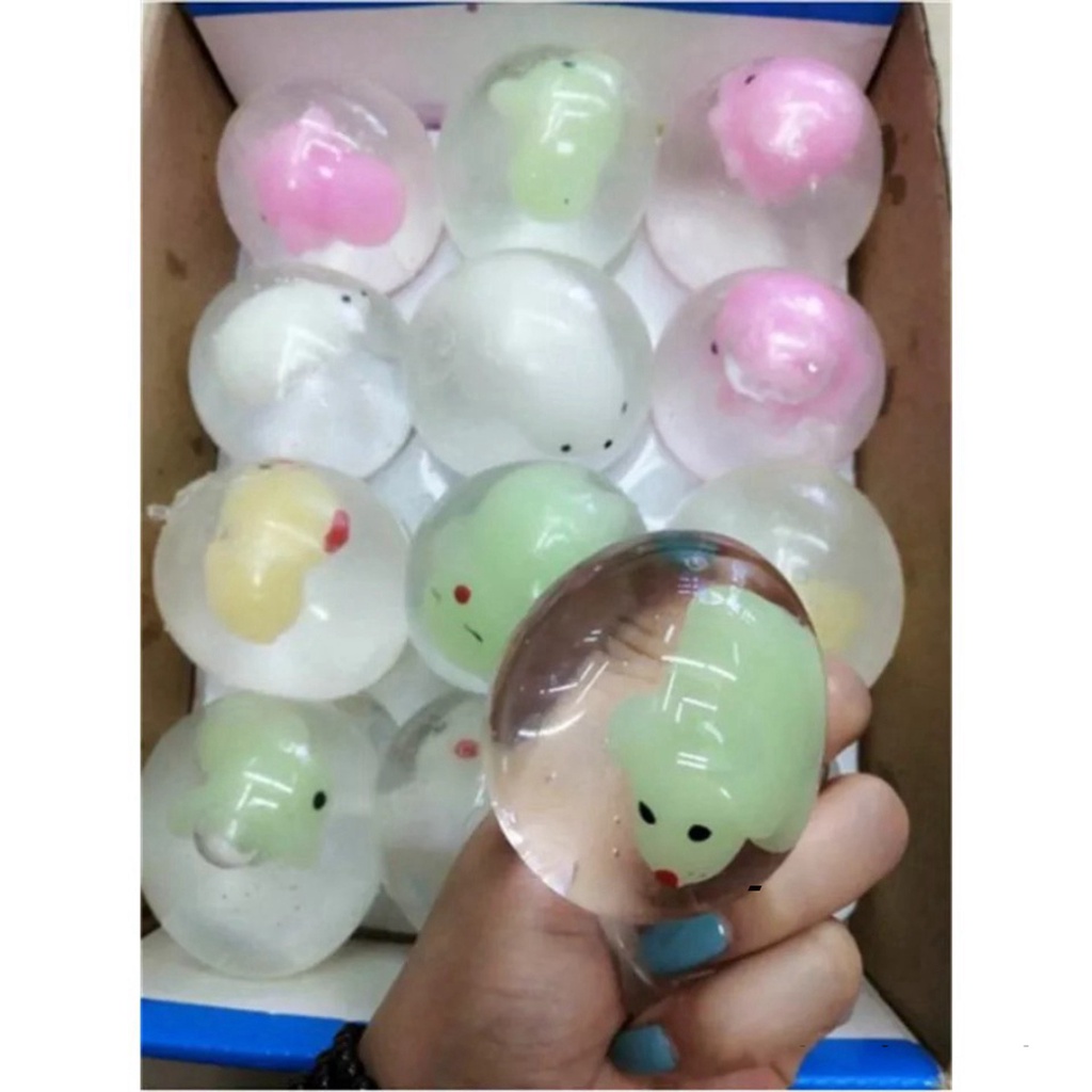 ( nguyenhuyen9916 ) Combo 2 trứng bóp trút giận gudetama mochi