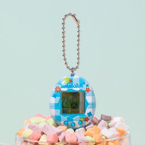 Bandai x Đồng Hồ Đeo Tay Tamagotchi Họa Tiết Hoa Anh Đào Tím Hồng Xinh Xắn