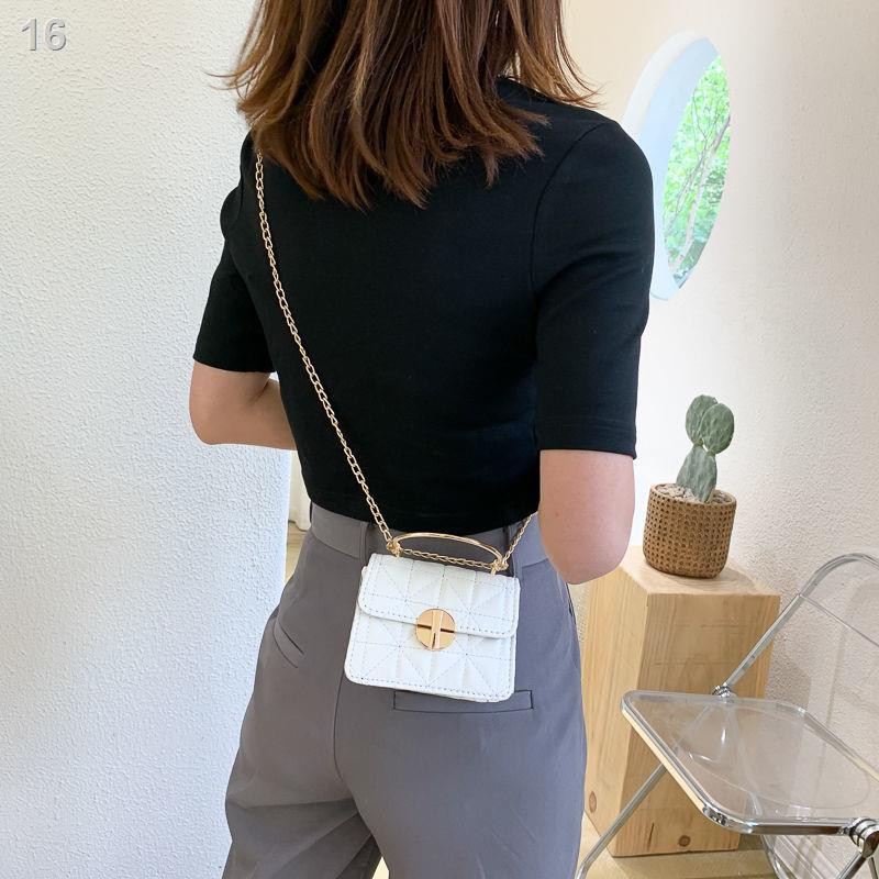 Túi nhỏ thêu thời trang nữ đeo chéo dây xích dễ phối mẫu mới mùa hè 2020 vuông nổi tiếng trên mạng
