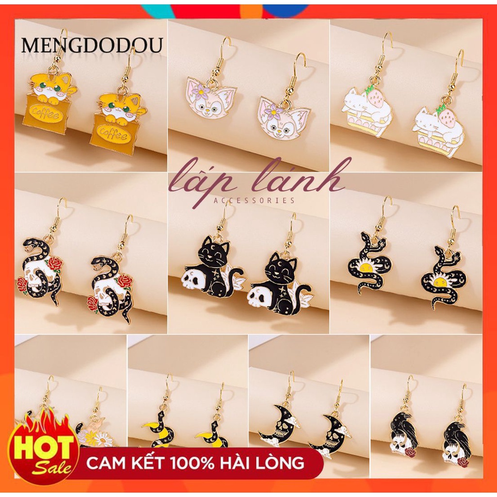 [CÓ SẴN] BÔNG TAI KHUYÊN TAI HALLOWEEN HÌNH PHÙ THUỶ, HOÁ TRANG THỜI TRANG CÁ TÍNH DỄ THƯƠNG 222BTHLW