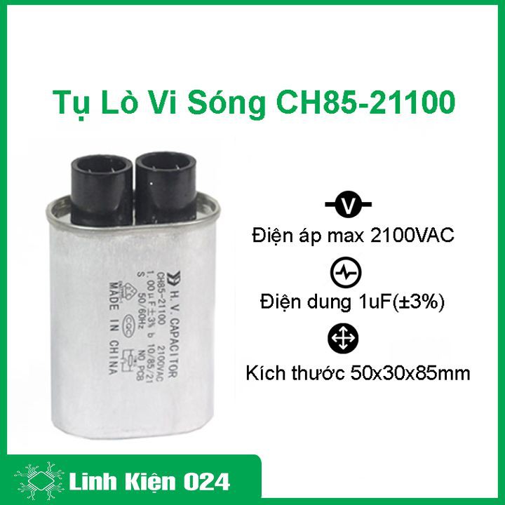 Tụ Lò Vi Sóng CH85-21100 1uF 2100VAC