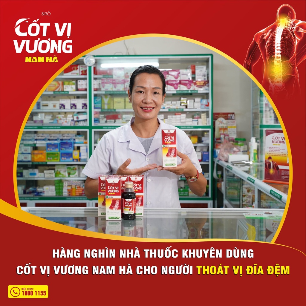 Cốt Vị Vương Nam Hà hỗ trợ xương khớp, thoát vị đĩa đệm chai 120 ml