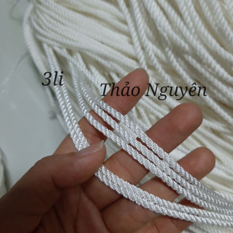 Dây thả diều, dây xà tích , dây dù đan lưới. Nhiều kích thước 1mm đến 5mm