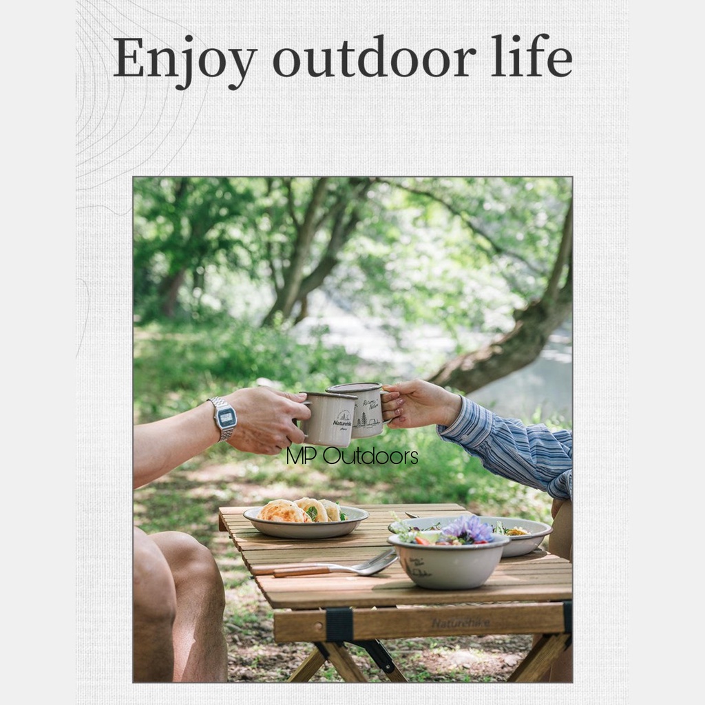 BÁT ĐĨA SỨ TRÁNG MEN NH20SJ030 NATUREHIKE DU LỊCH DÃ NGOẠI CẮM TRẠI CAMPING OUTDOOR CÂU CÁ LEO NÚI