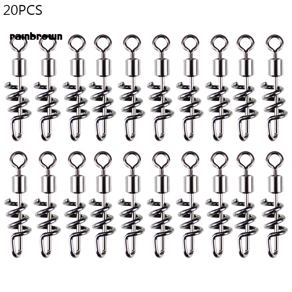 Set 20 Móc Khóa Câu Cá Hình Số 8 Bằng Thép Không Gỉ