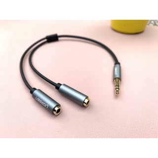 Cáp Audio 3.5mm 1 ra 2 UGREEN 10532 (20cm)