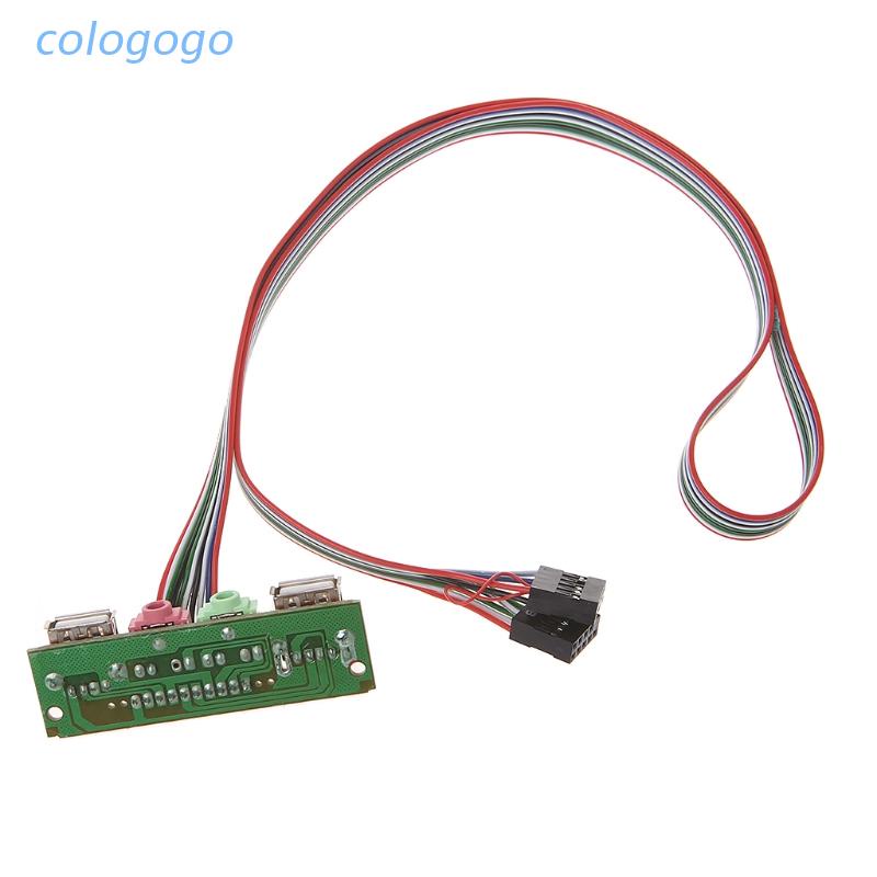 Bảng mạch PC cổng âm thanh USB có dây cáp tai nghe mới cho máy tính