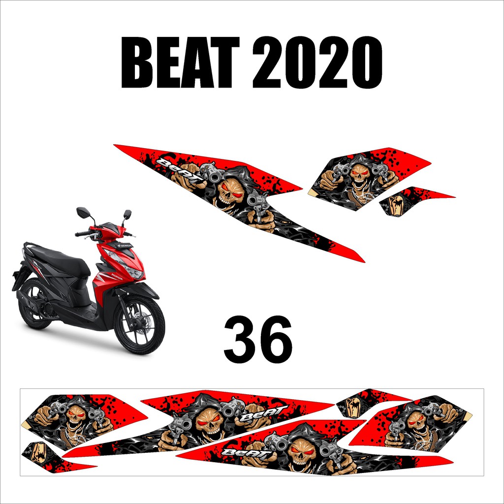 Sticker Dán Trang Trí Xe Hơi Lis Variation Beat Fi New 2020 / Cbs / Iss / Deluxe / Street Code Ar-36