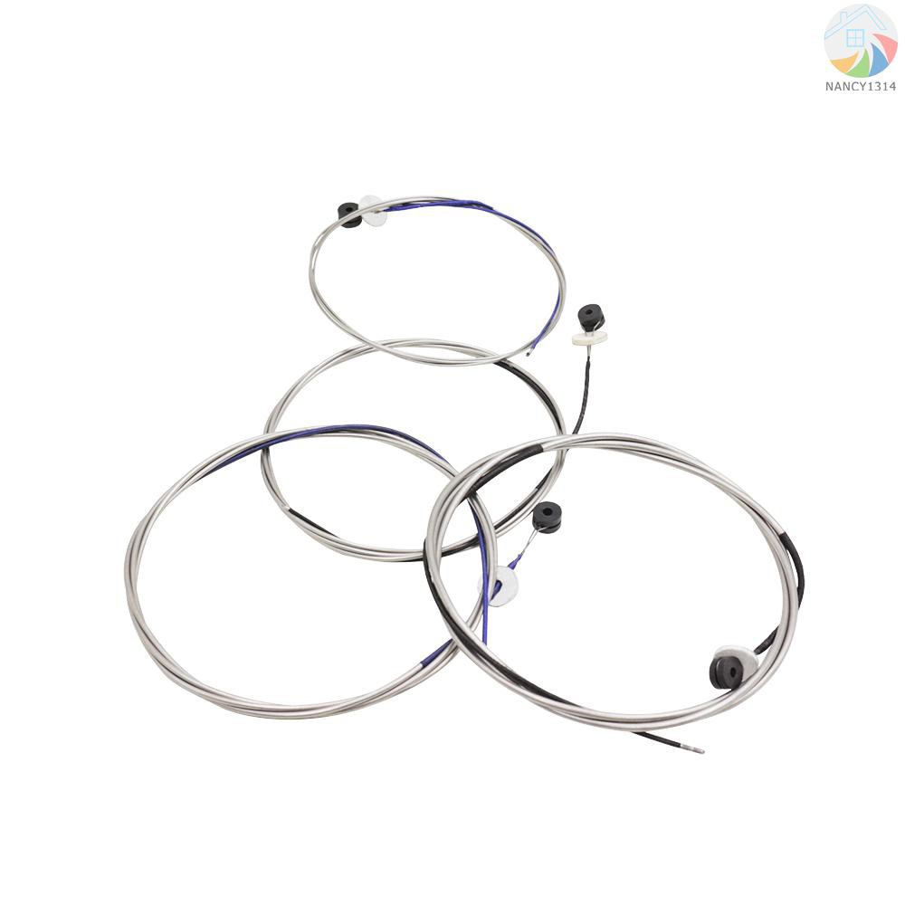 ♫Full Set (G-D-A-E) Double Bass String Strings Steel Core Nickel Chromium Wound Ball End