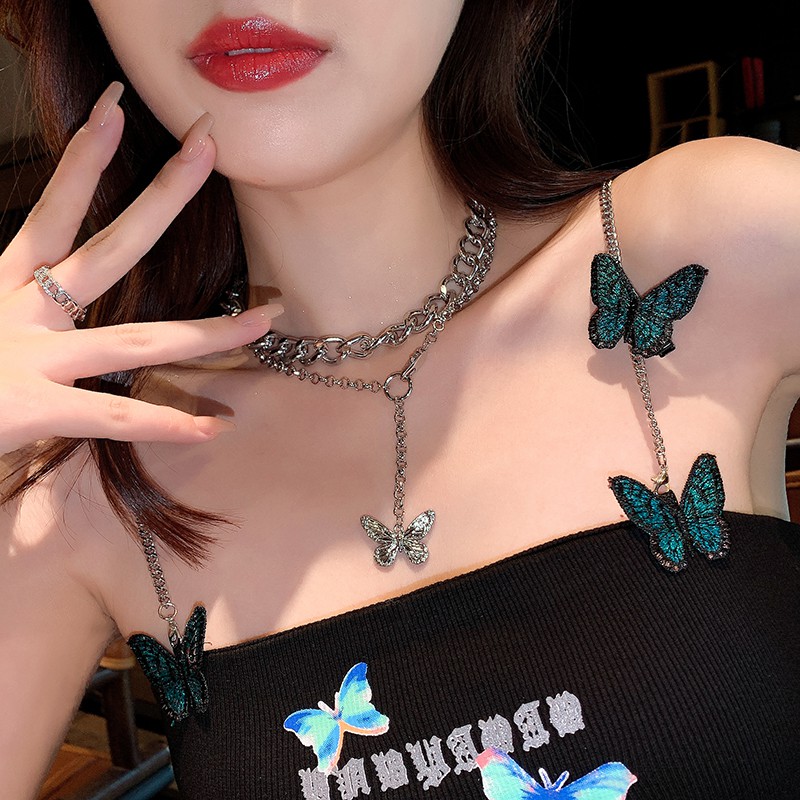 Set vòng cổ rời họa tiết hồ điệp ấn tượng VC88