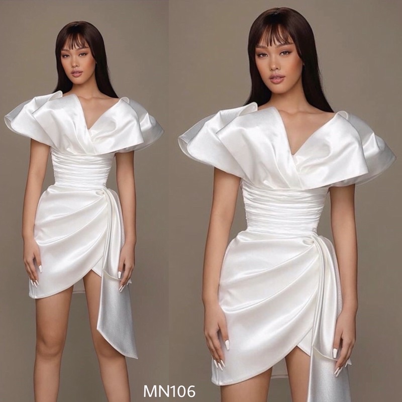 Đầm dự tiệc đầm sang trọng đầm body thiết kế nơ siêu sang hàng cao cấp - MN106 - Đầm Váy Mina