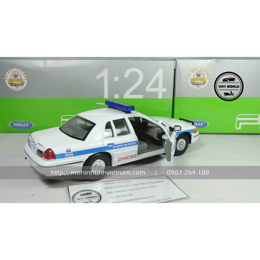 FORD CROWN VICTORIA CHICAGO POLICE 1999  1:24 WELLY