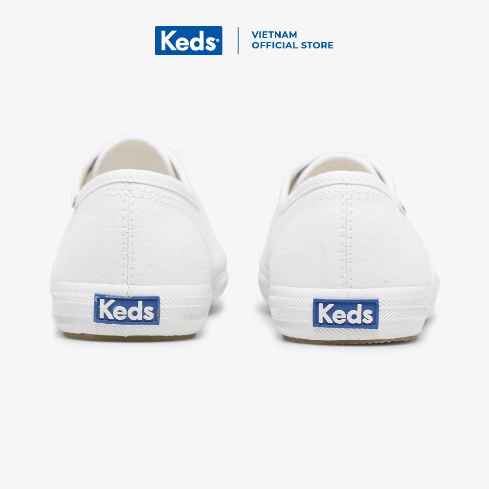 Giày Keds Nữ - Champion Organic Canvas White - KD064811